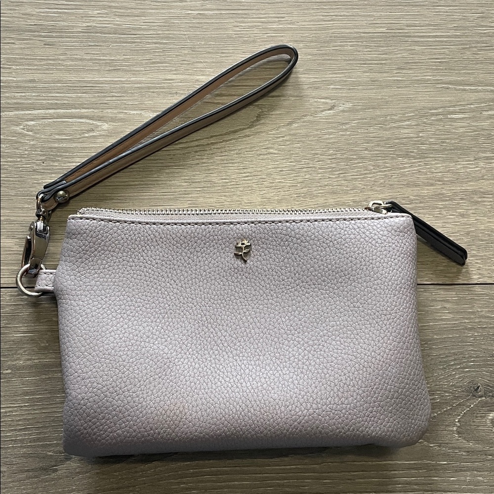 Jenna Katur Saugatuck Wristlet Purple/Gray